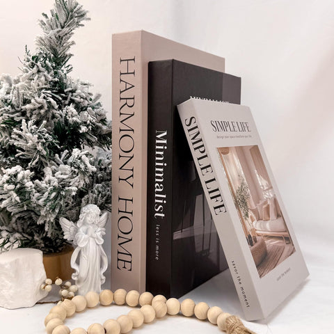 TwoDays Book stacks on tables and shelves inspire versatile styling.