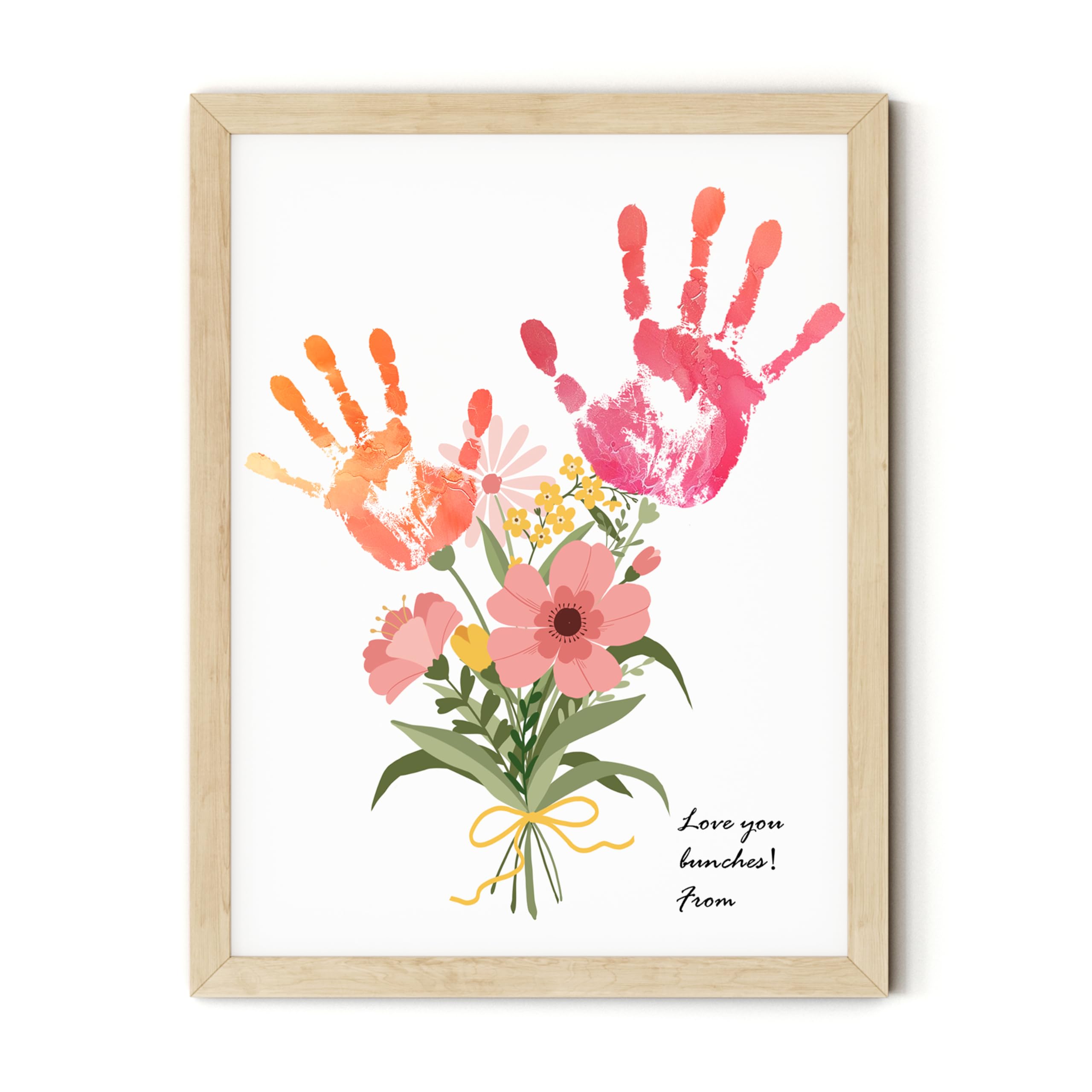 TwoDays flower bouquet art card shows a lasting keepsake for Mother's Day.