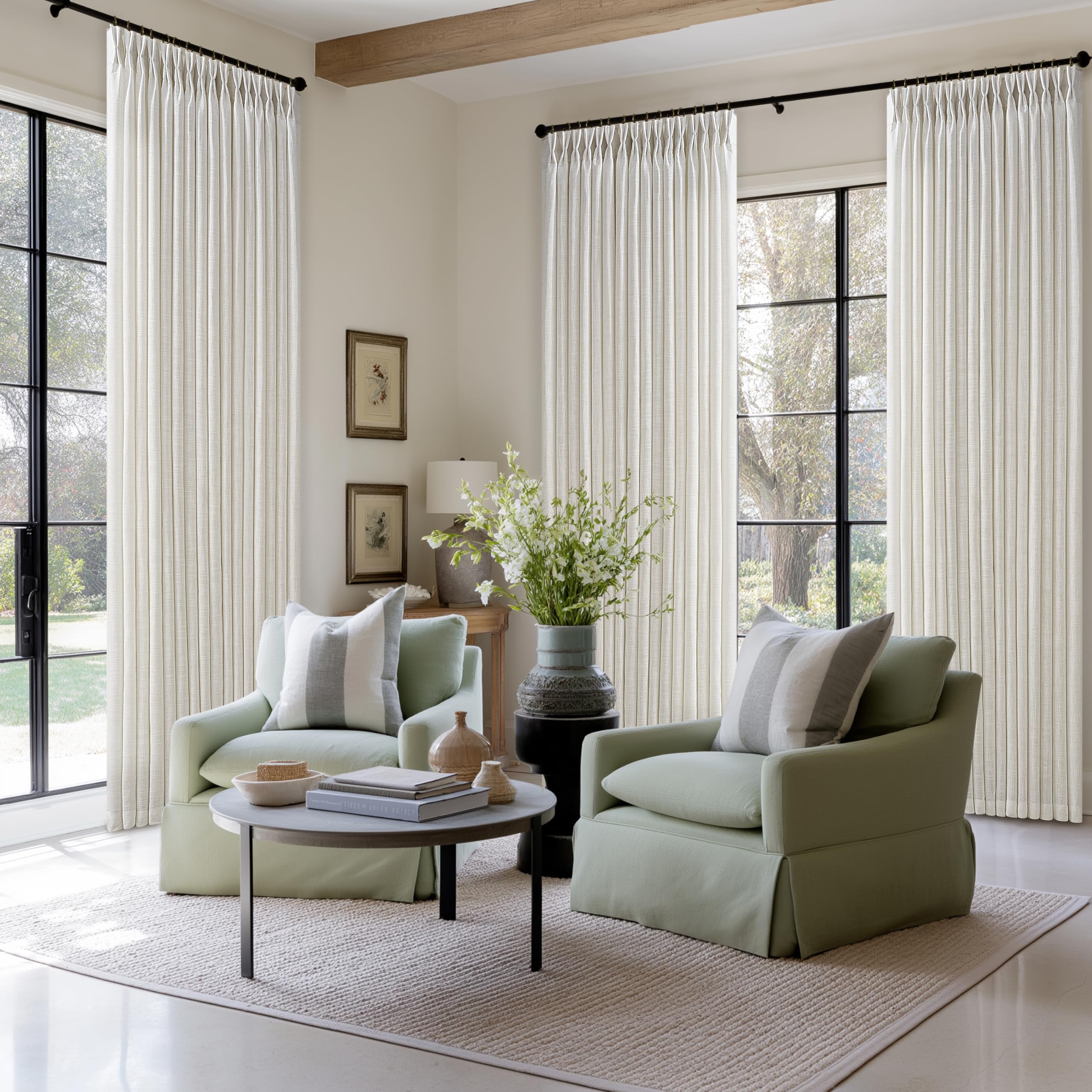 TWODRAPES ready-made two-panel set simplifies decorating and window framing
