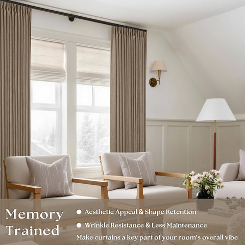 TWODRAPES 400gsm linen fabric closeup showing rich texture