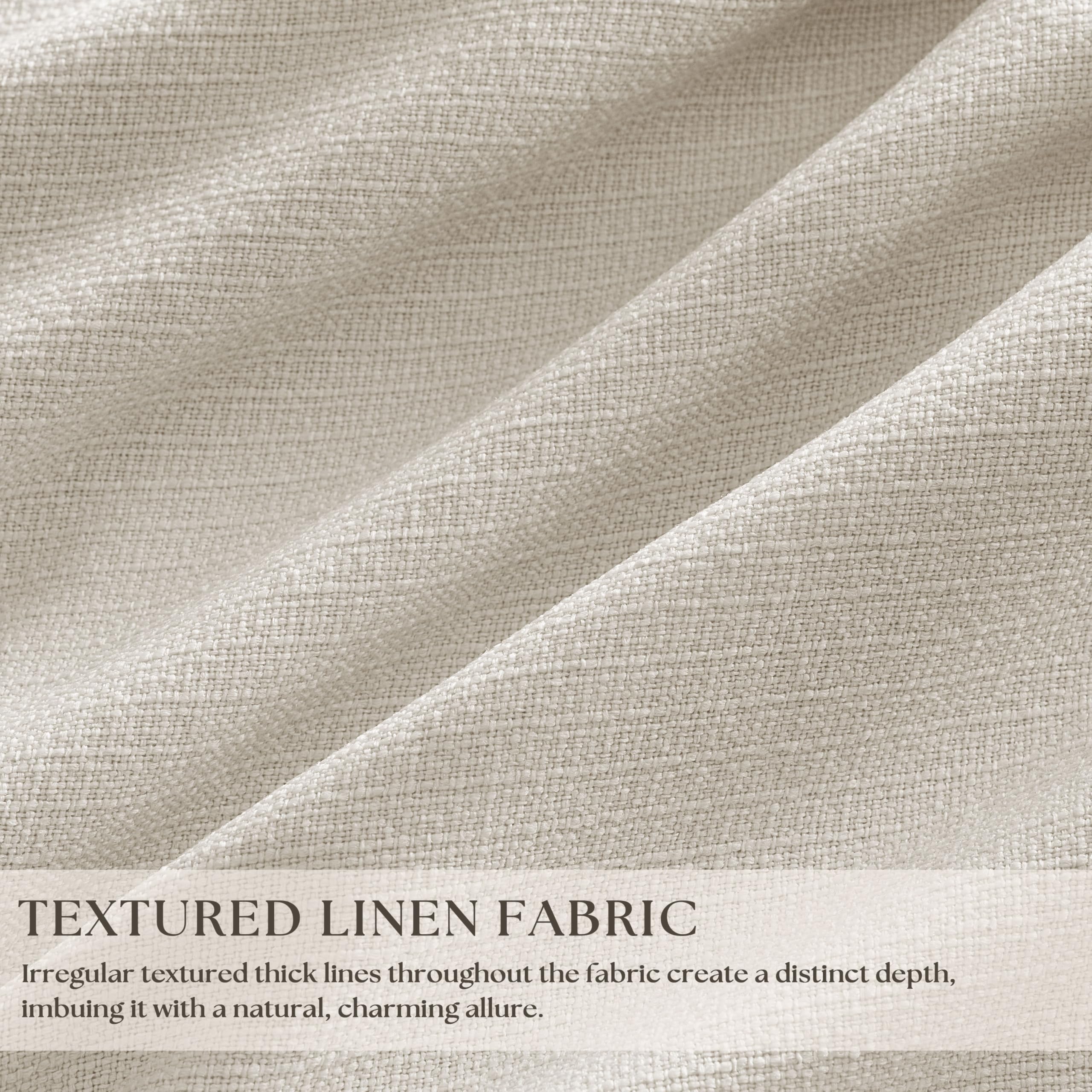 TWODRAPES 450gsm linen fabric adds premium texture and insulation