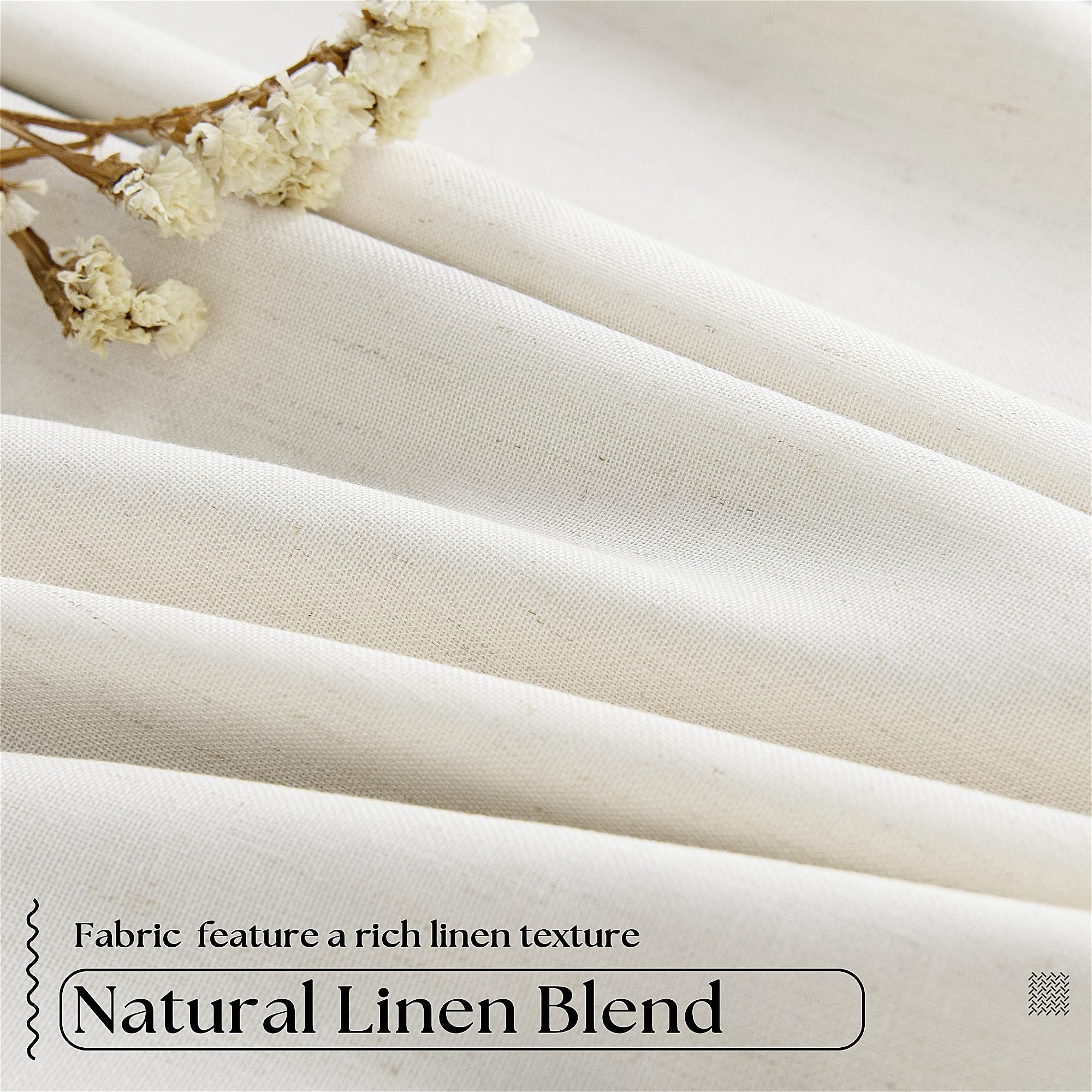TWODRAPES back-tab hanging option demo for concealed rod and casual style
