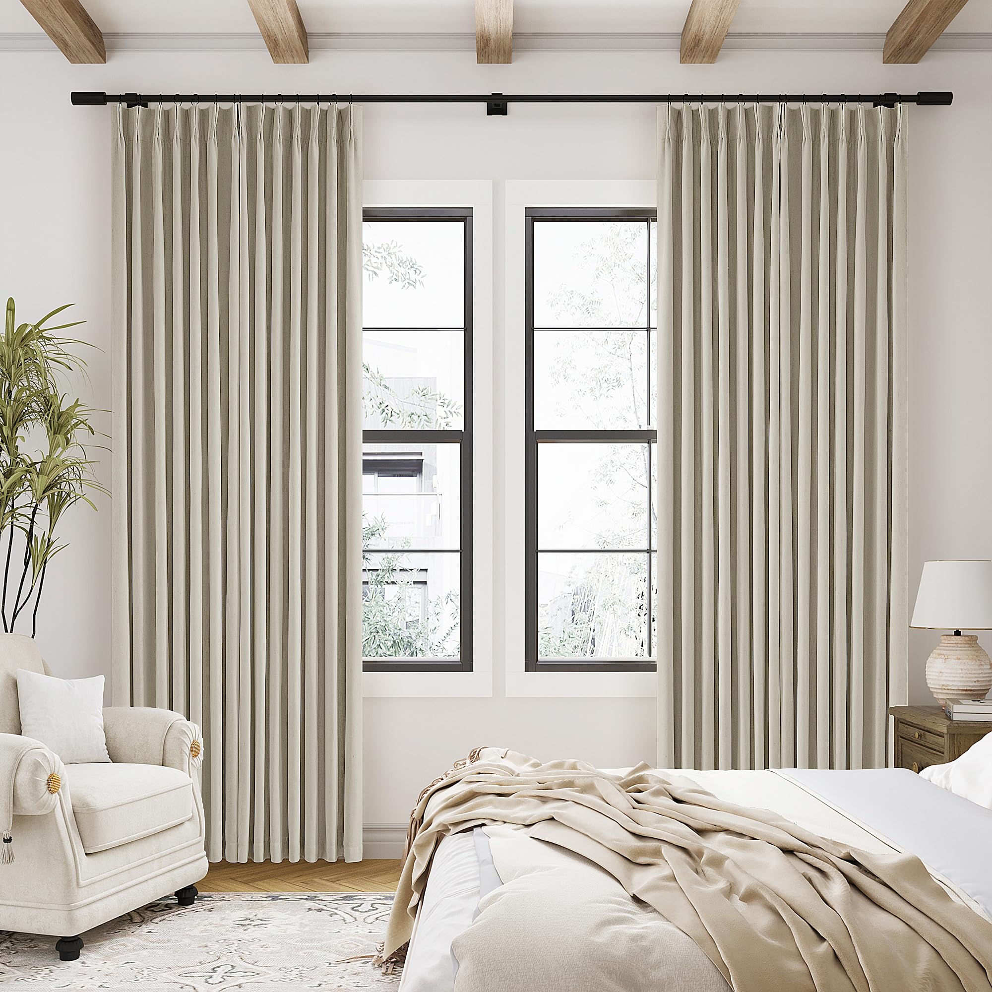 TWODRAPES bedroom-living-room curtains suit living spaces with a serene vibe.