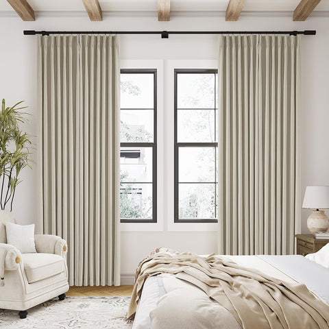 TWODRAPES bedroom-living-room curtains suit living spaces with a serene vibe.