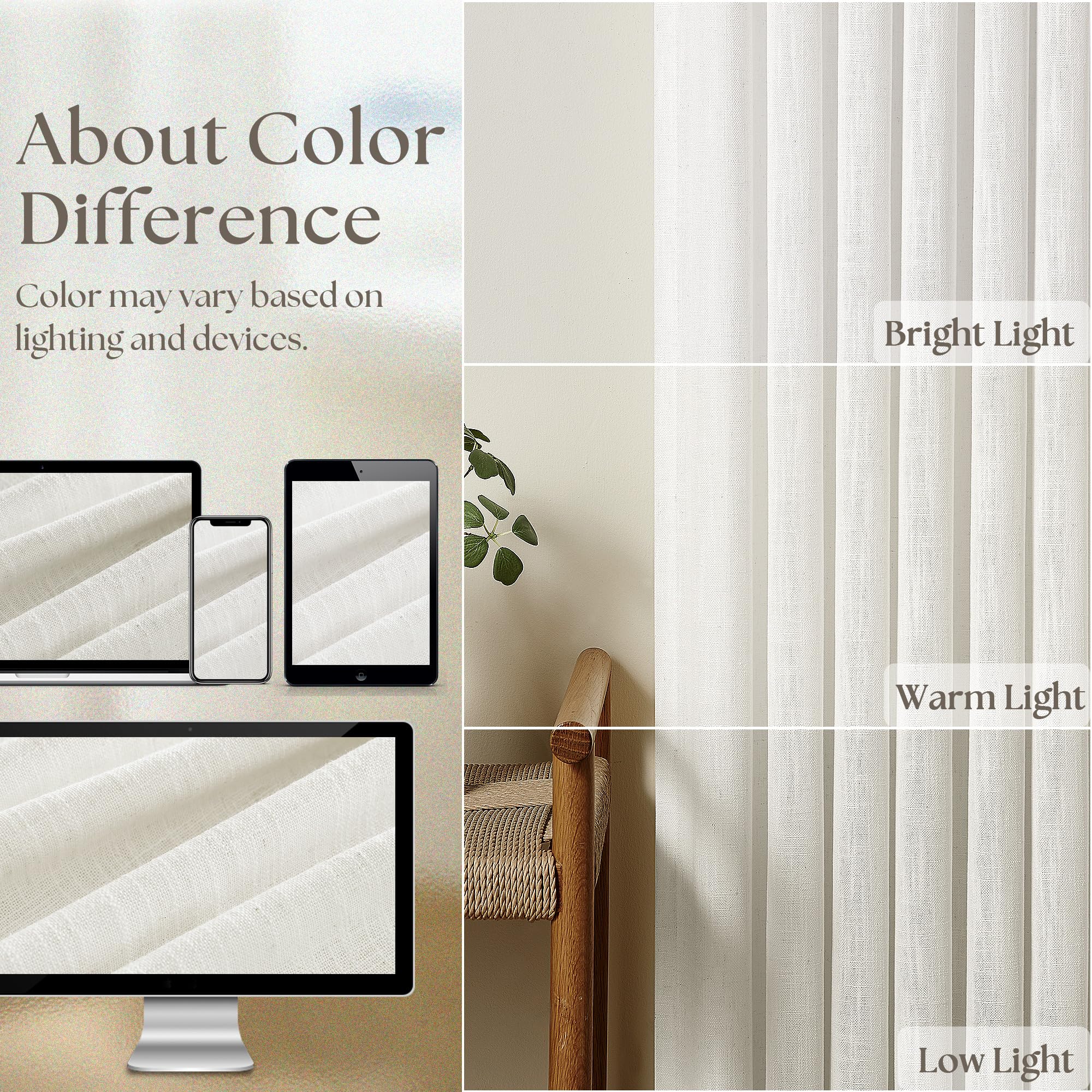 TWODRAPES memory-shape pinch-pleat linen curtains maintain neat folds