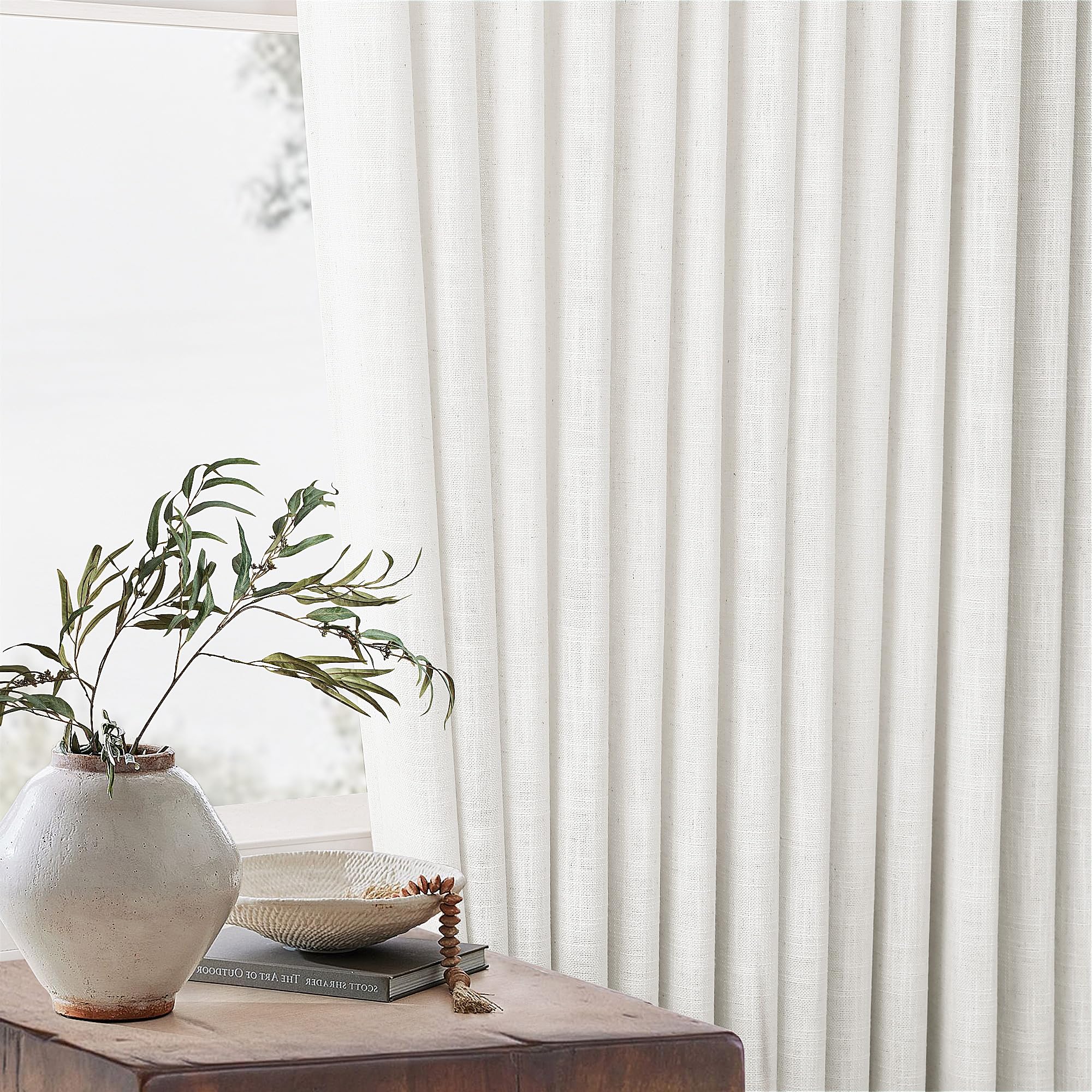 TWODRAPES 92-inch length covers standard windows with refined silhouette