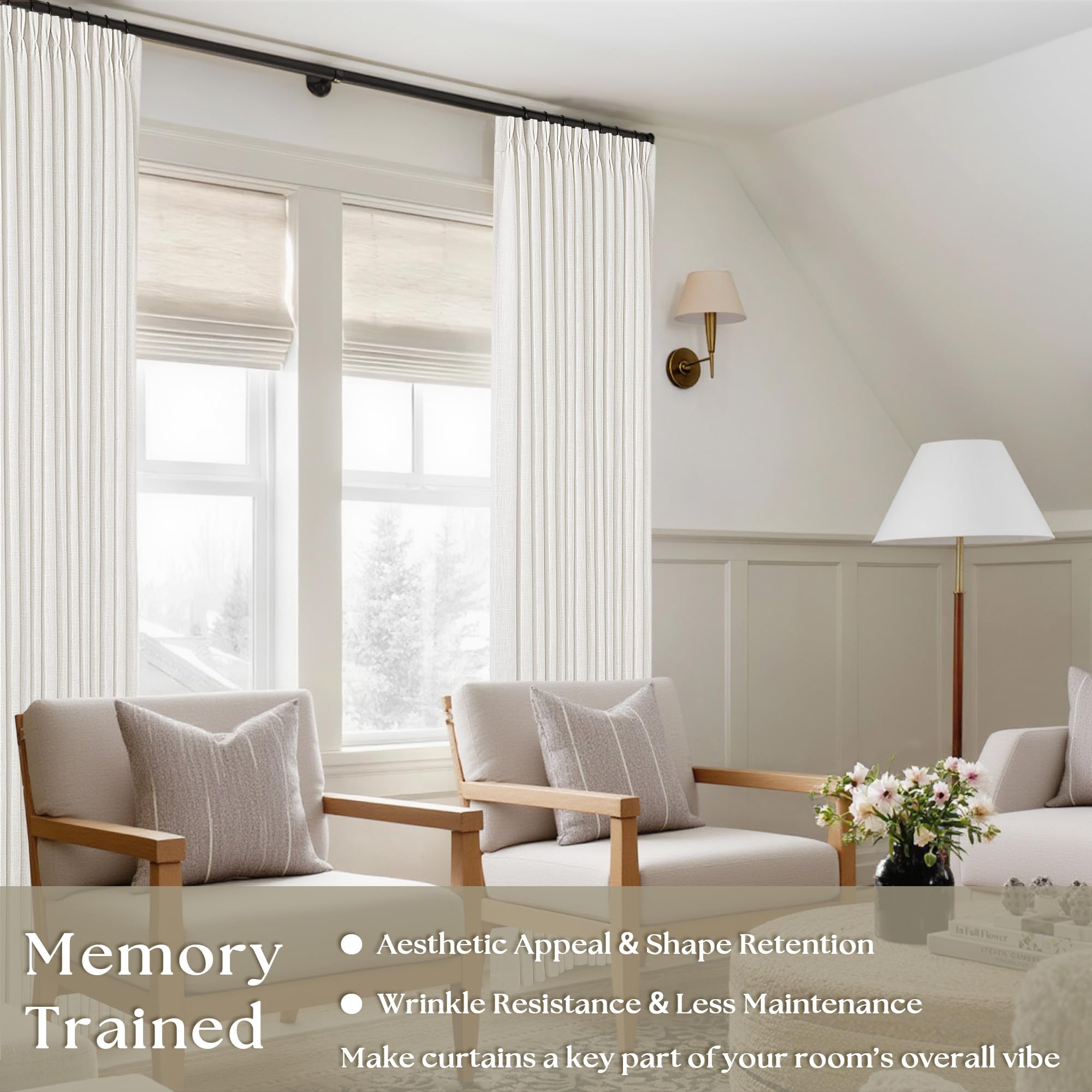TWODRAPES texture close-up reveals flax linen weave and durability