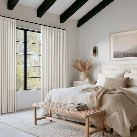 TWODRAPES 102in curtains offer privacy with preserved natural daylight in living spaces