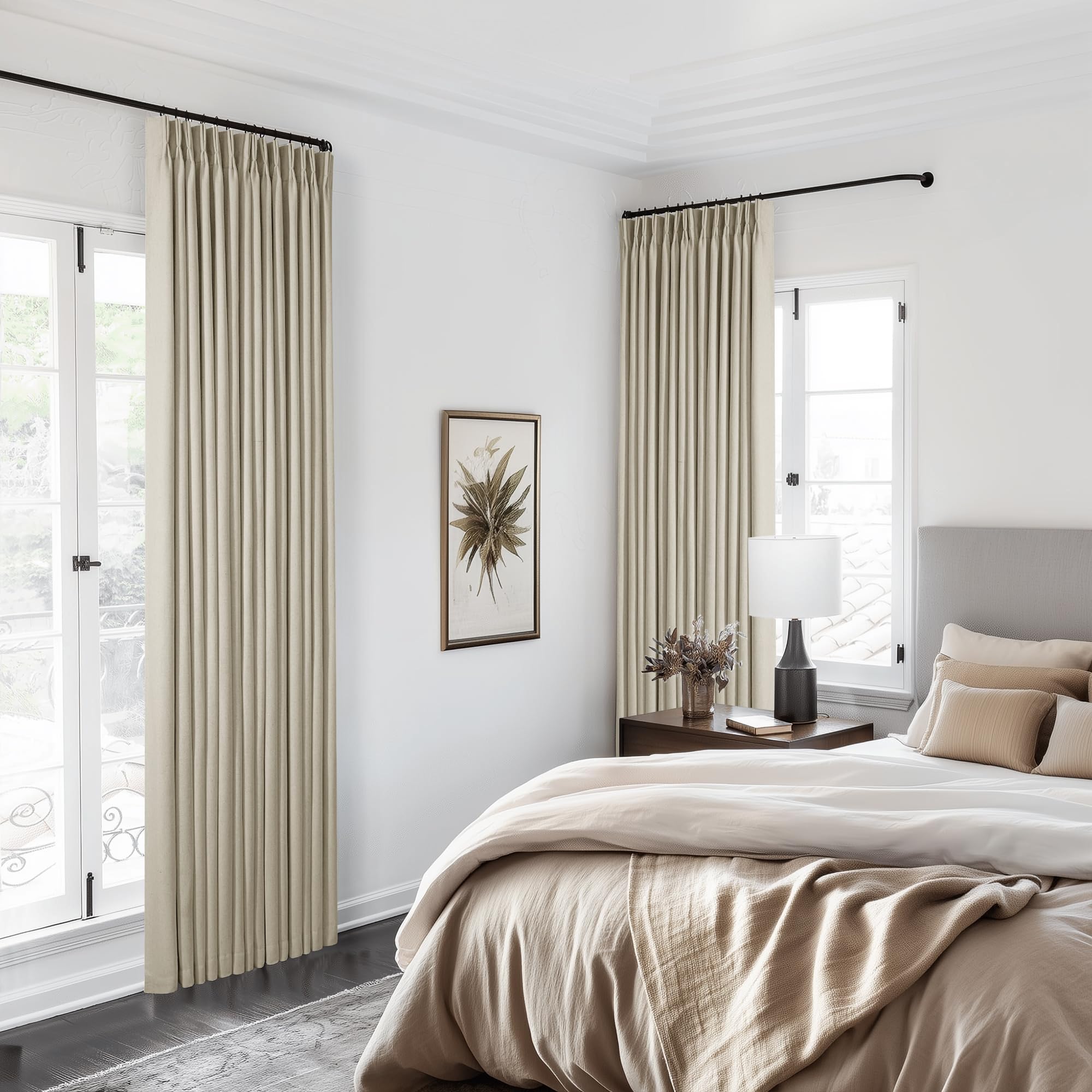 TWODRAPES easy-care curtains are machine washable for low-maintenance upkeep.