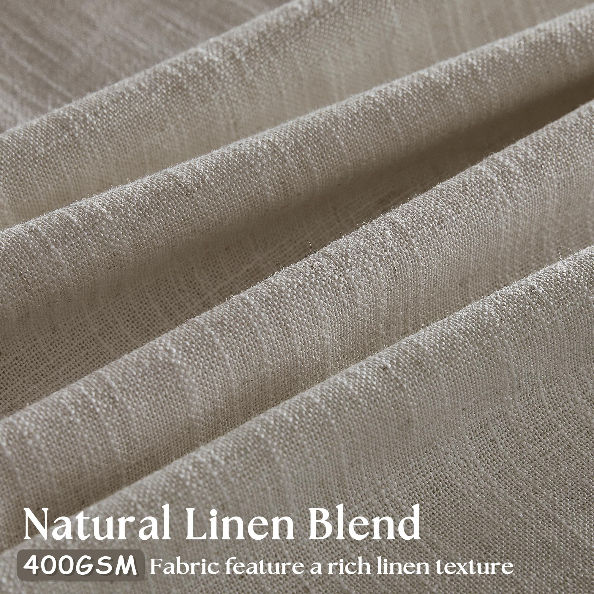TWODRAPES flax linen curtains diffuse bright light while preserving privacy gracefully