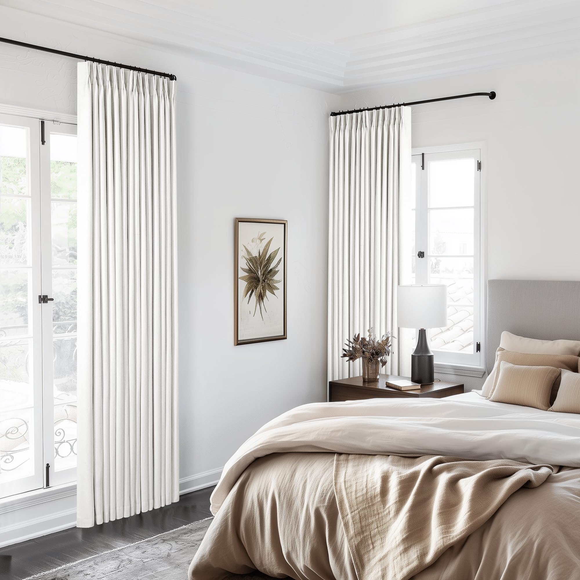 TWODRAPES linen curtains offer thermal insulation and potential energy savings.