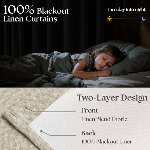 TWODRAPES heavy-duty linen-blend fabric texture with durable, premium feel