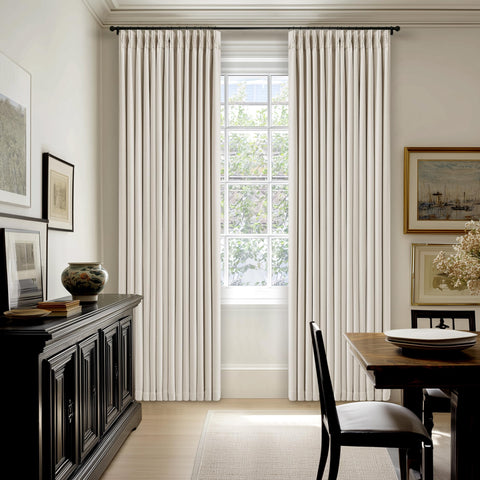 TWODRAPES High-ceiling windows styling with premium curtains.