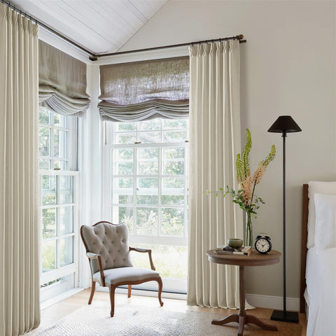 TWODRAPES hook-and-ring hanging curtains set for fast, flexible installation.