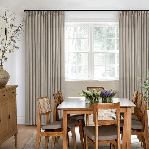 TwoDrapes hooks and rings included ensure easy installation
