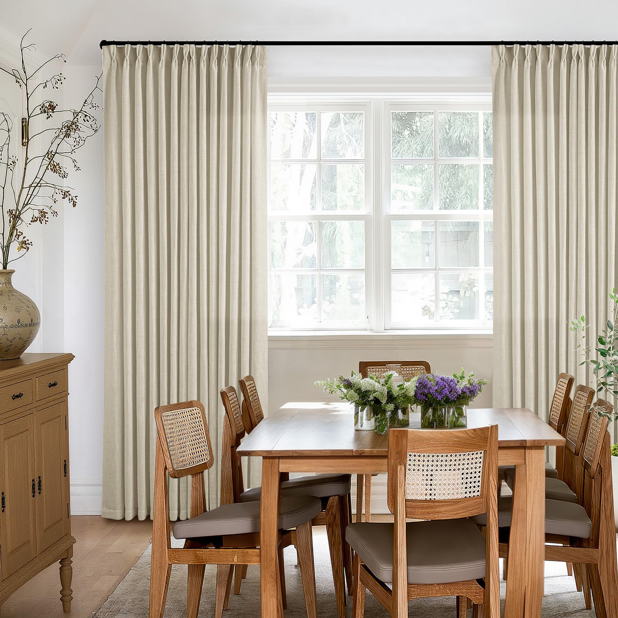 TWODRAPES hooks and rings included for easy installation.