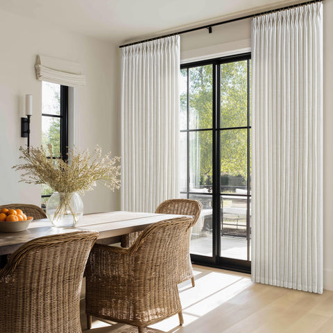 TWODRAPES 108-inch length creates ceiling-to-floor elegance in living rooms