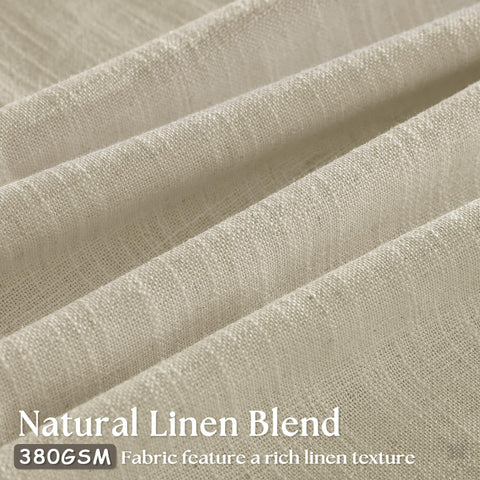 TWODRAPES linen curtains diffuse light while preserving privacy in living spaces