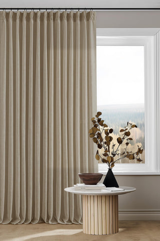 TWODRAPES curtains enhance living room and bedrooms decor