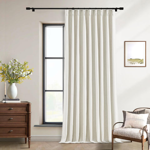 TWODRAPES noise-reducing drapes help create a calmer room