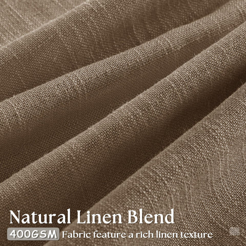 TWODRAPES pinched-pleat memory-shape curtains maintain neat folds for a custom look.