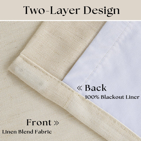 TWODRAPES back-tab-hanging offers clean rod coverage and casual elegance.