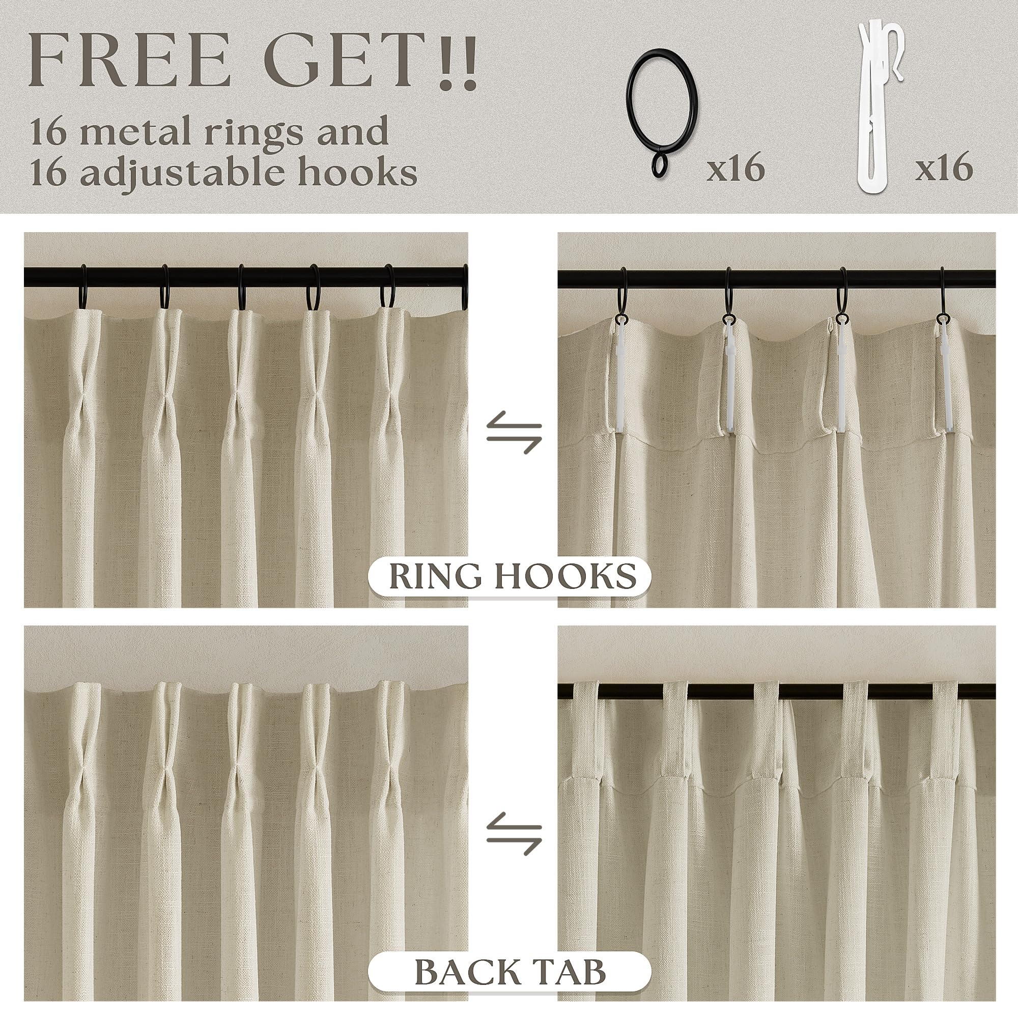 TWODRAPES privacy-light diffusion linen curtains reduce glare while keeping natural light.