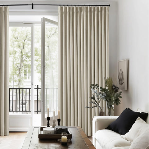 TWODRAPES ready-made 2-panel set simplifies setup and instant privacy.