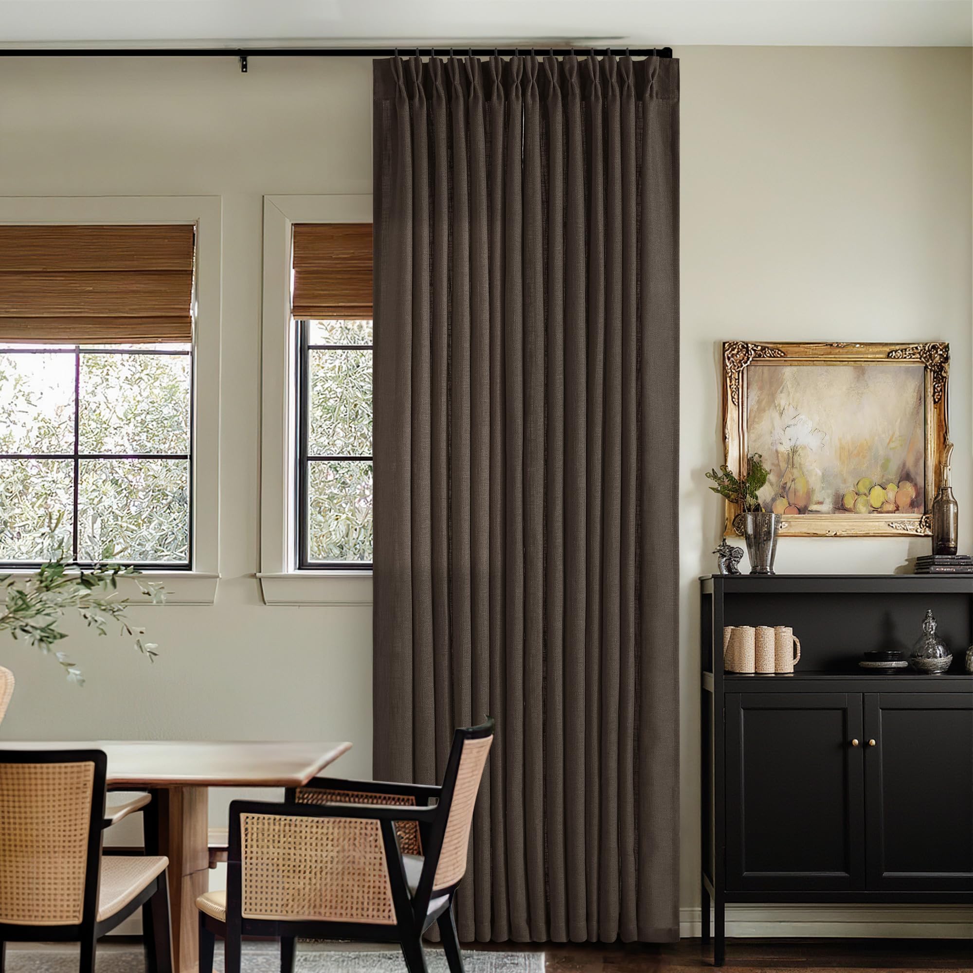 TWODRAPES Semi-sheer look diffuses sunlight with elegant softness.