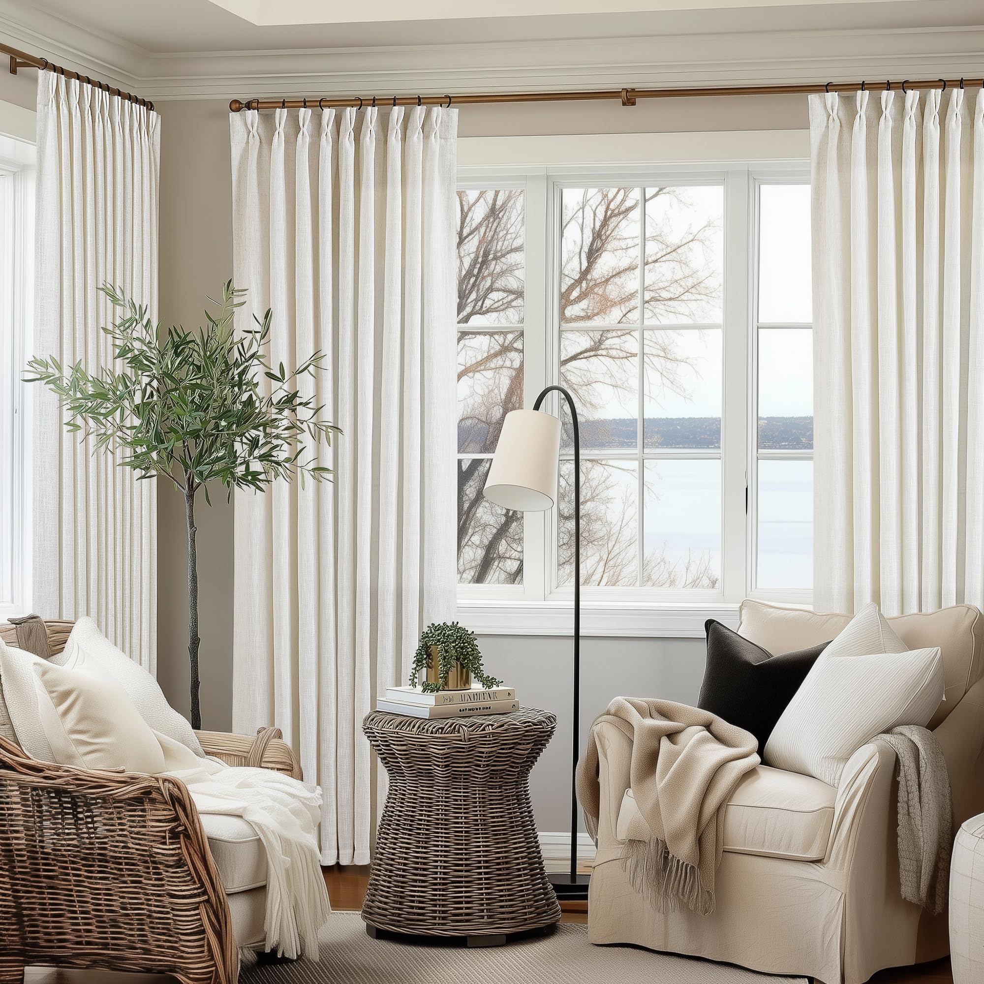 TWODRAPES ready-made panel packaging saves time with included hardware.