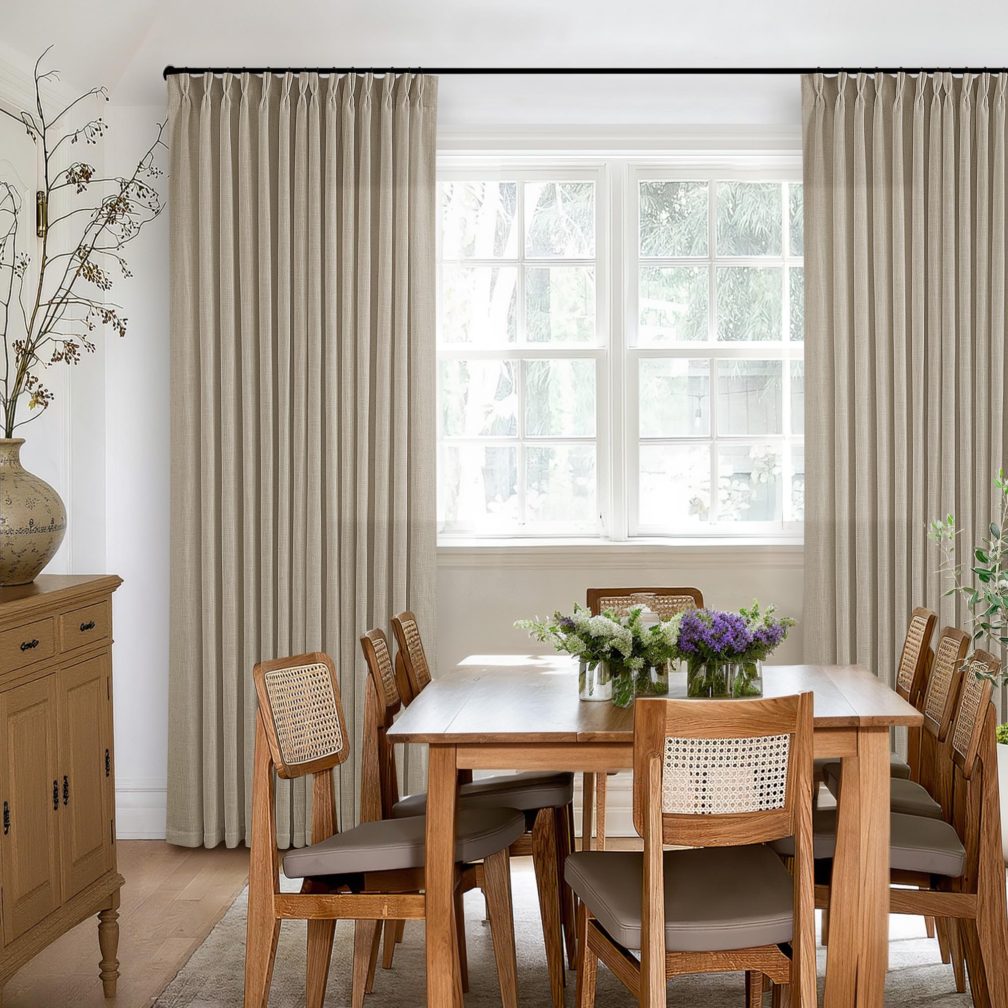 TWODRAPES ready-made two-panel set, each 40x90 inches, ideal for standard windows.