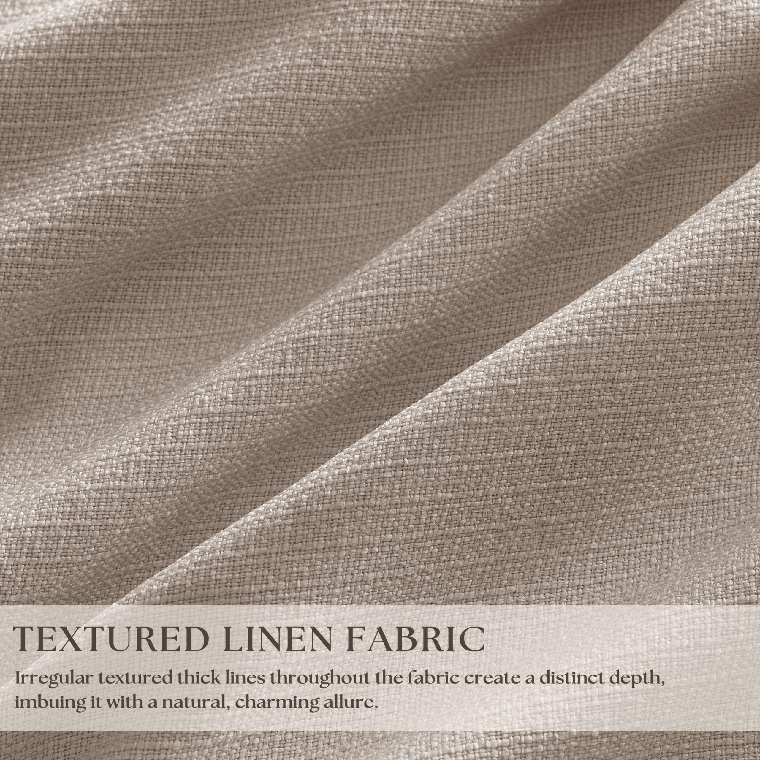 TWODRAPES thermal insulated linen curtains help maintain comfortable indoor temperature