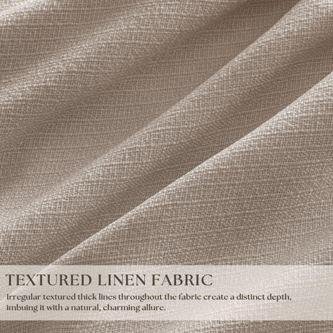 TWODRAPES thermal insulated linen curtains help maintain comfortable indoor temperature