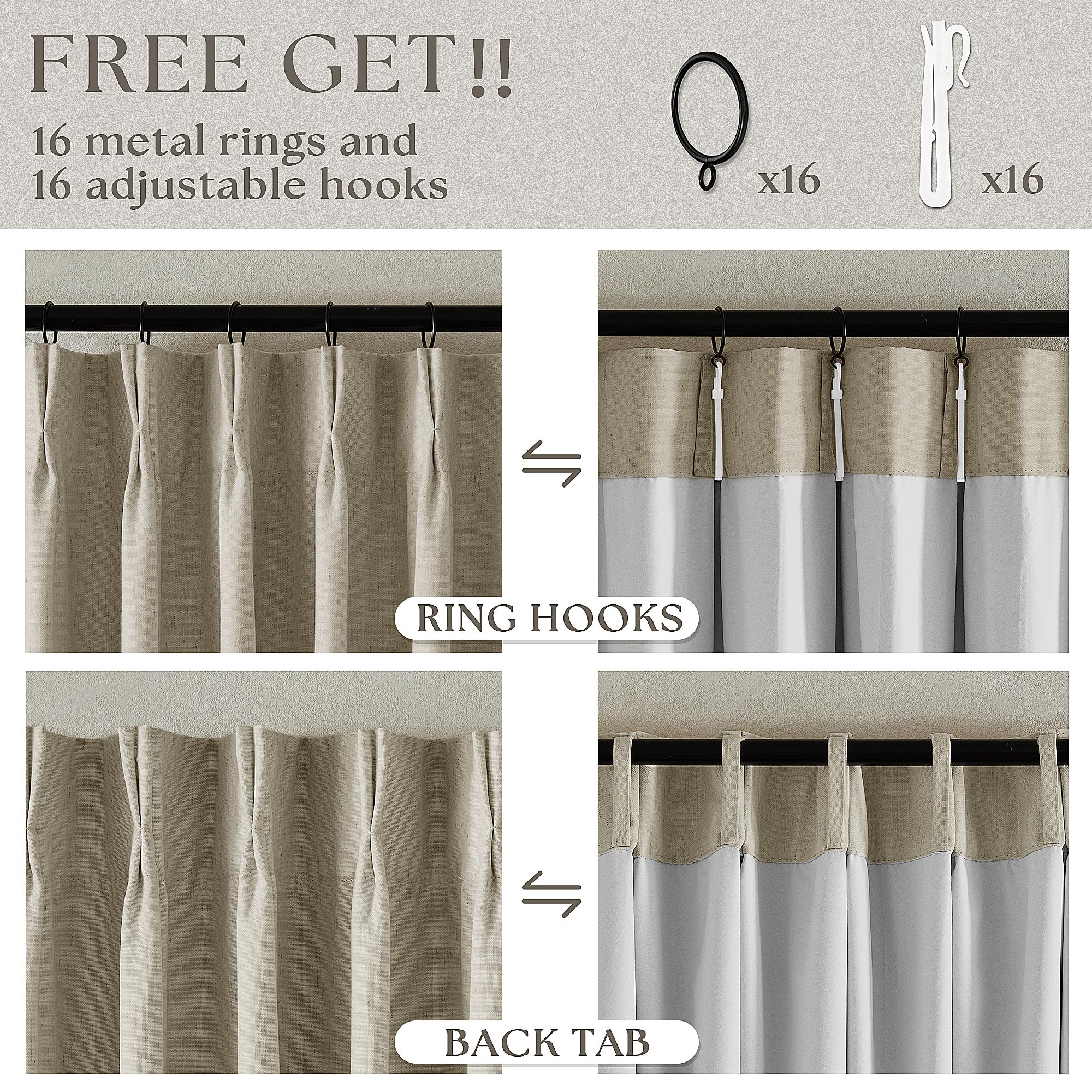 TWODRAPES versatile hanging options offer flexible, easy installation.