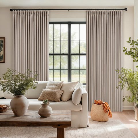 TWODRAPES versatile hanging options customize your curtain setup