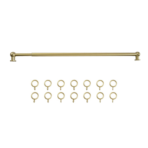TWOPAGES Gold Cafe Rod main section showing adjustable 16-28 inch range
