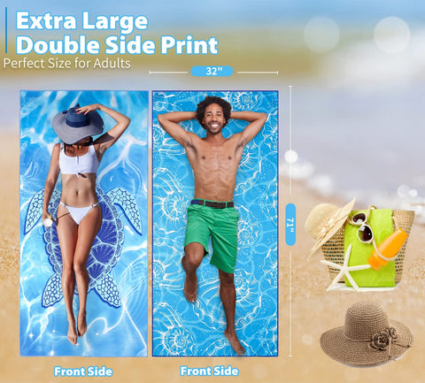 TwoYek microfiber towel feels silky soft with no odor on skin