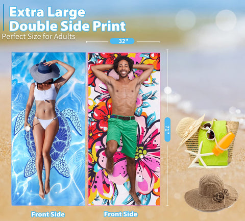 TwoYek towel is fast-drying and highly absorbent for quick post-swim use.