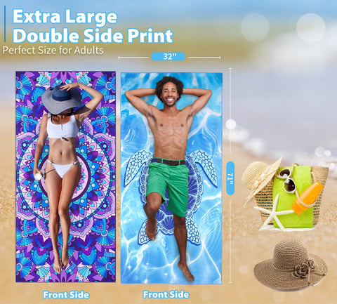 TwoYek towel features two-sided print for stylish comfort during workouts.