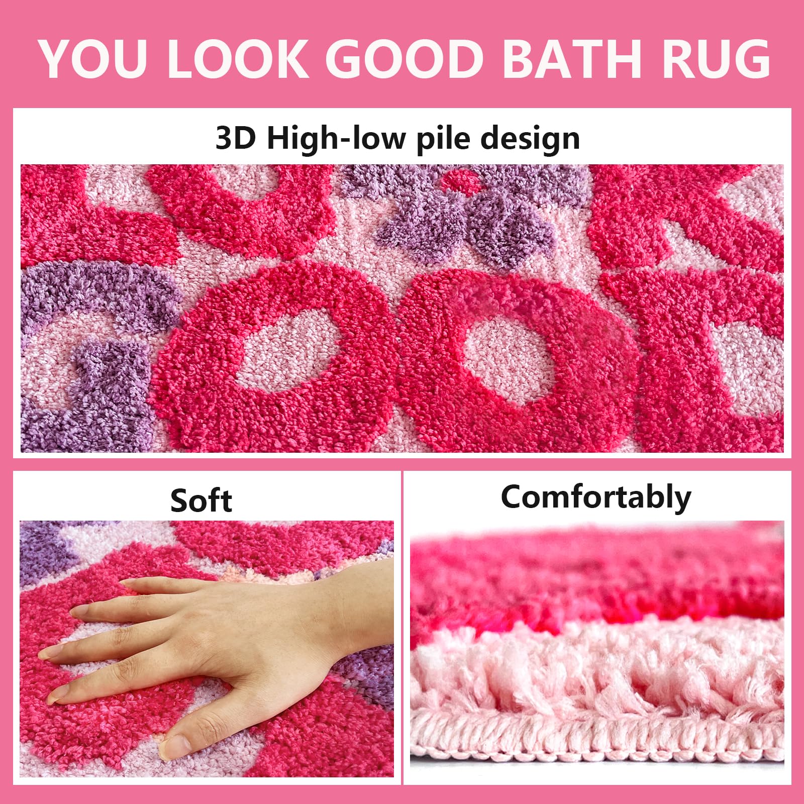 TWWDE AUG washable microfiber rug is easy to clean by hand or machine.