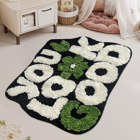 TWWDE AUG You Look Good bath rug versatile use beside tub or in bedroom.