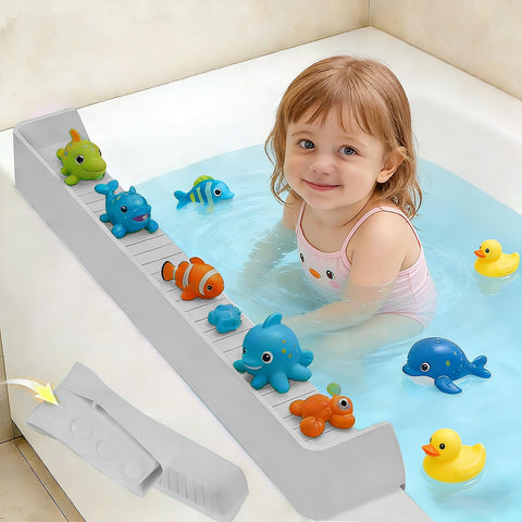 TYASDBA Splash Guard for Bathtub keeps water contained during bathtime.