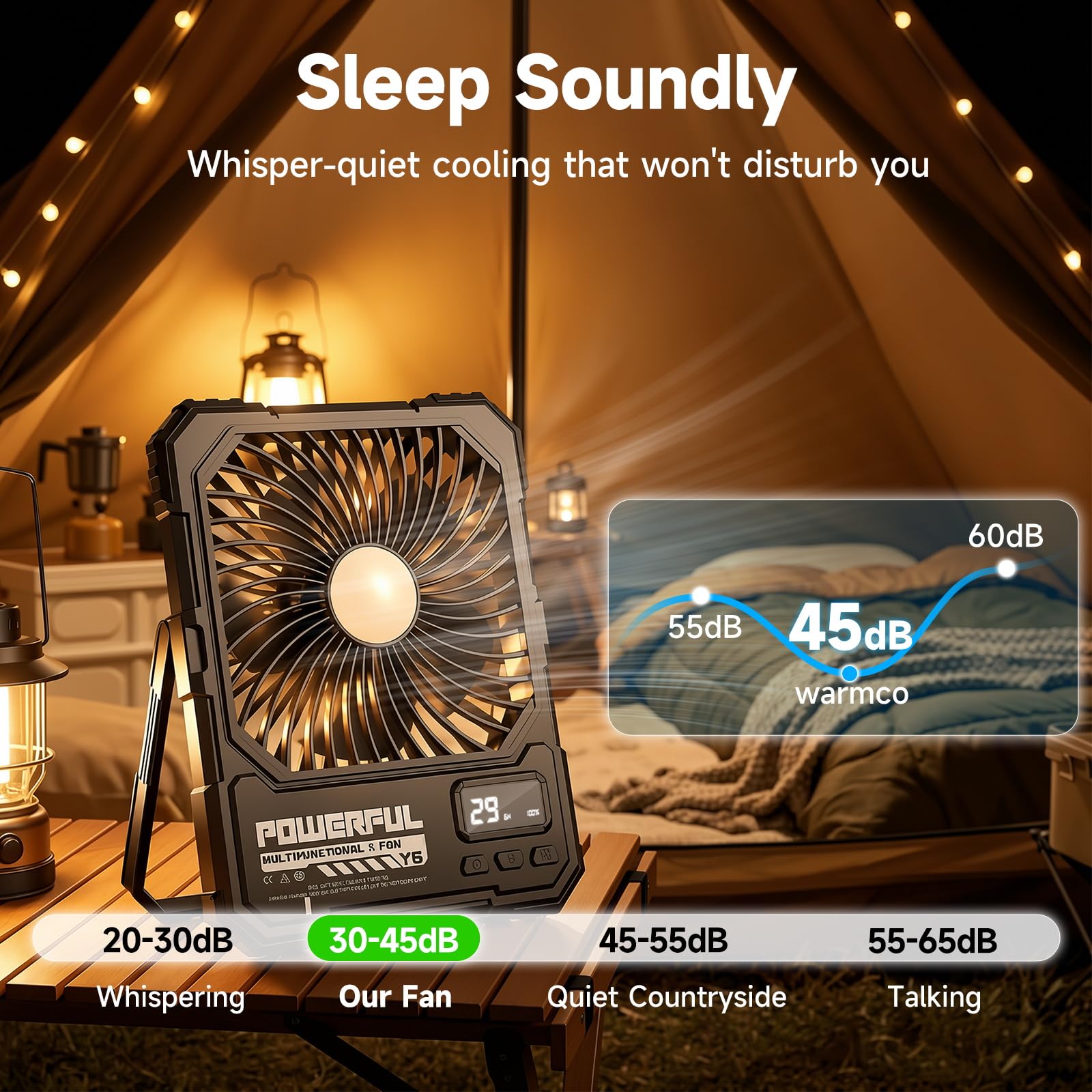TYJONX ultra-thin portable fan shown in a backpack-ready form