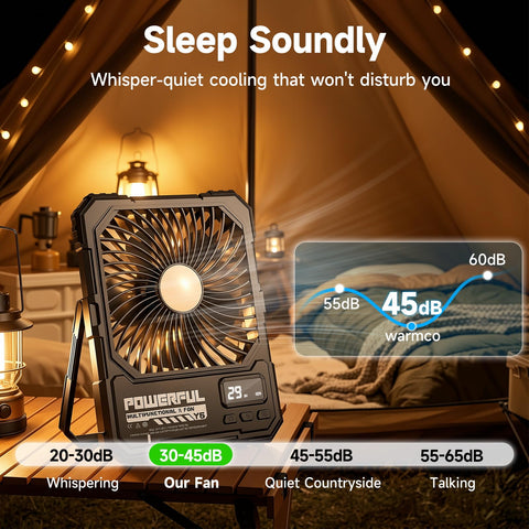 TYJONX ultra-thin portable fan shown in a backpack-ready form