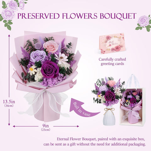 TYL&TYS premium preserved bouquet ready to present to mom or wife