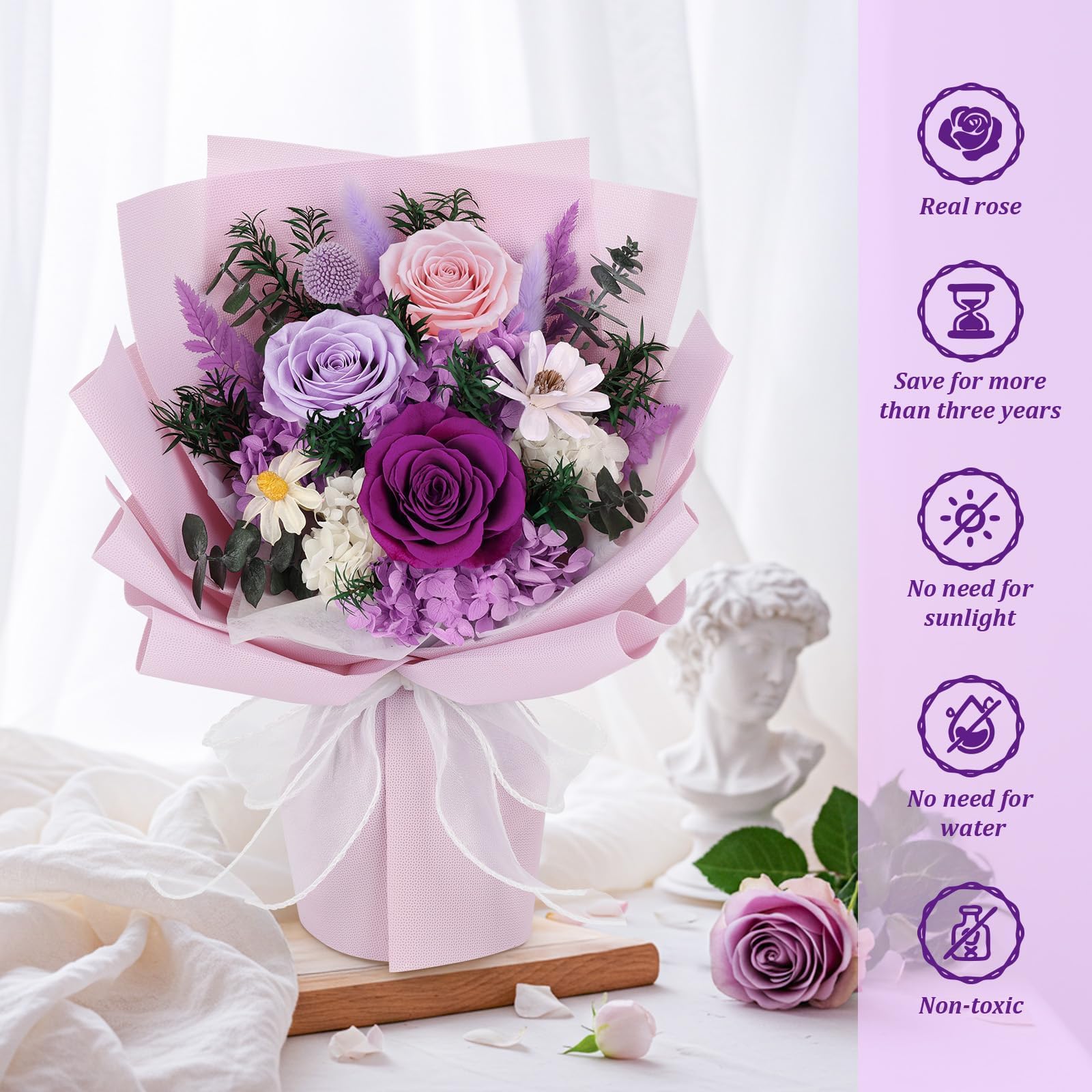 TYL&TYS vase-included bouquet simplifies gifting and home decor