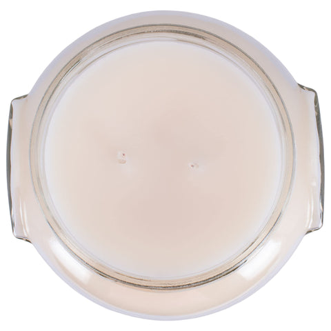 Diva 22oz glass jar candle presents bold presence and long burn-time.