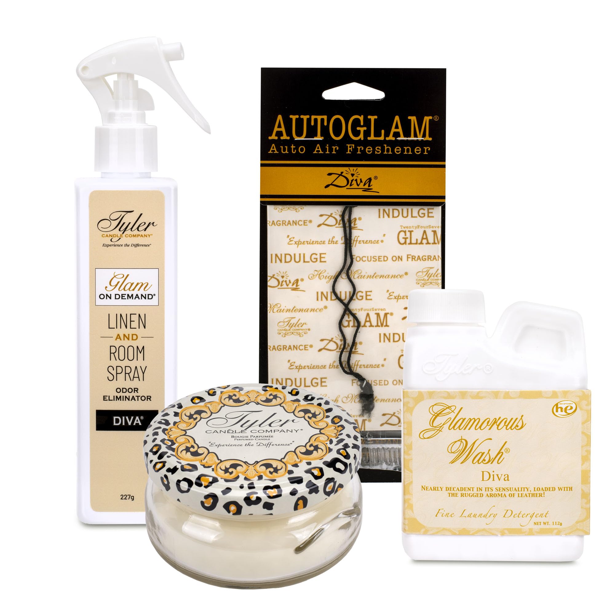 Tyler Candle Company Diva Glamorous Gift Suite on-demand room spray elevates living spaces