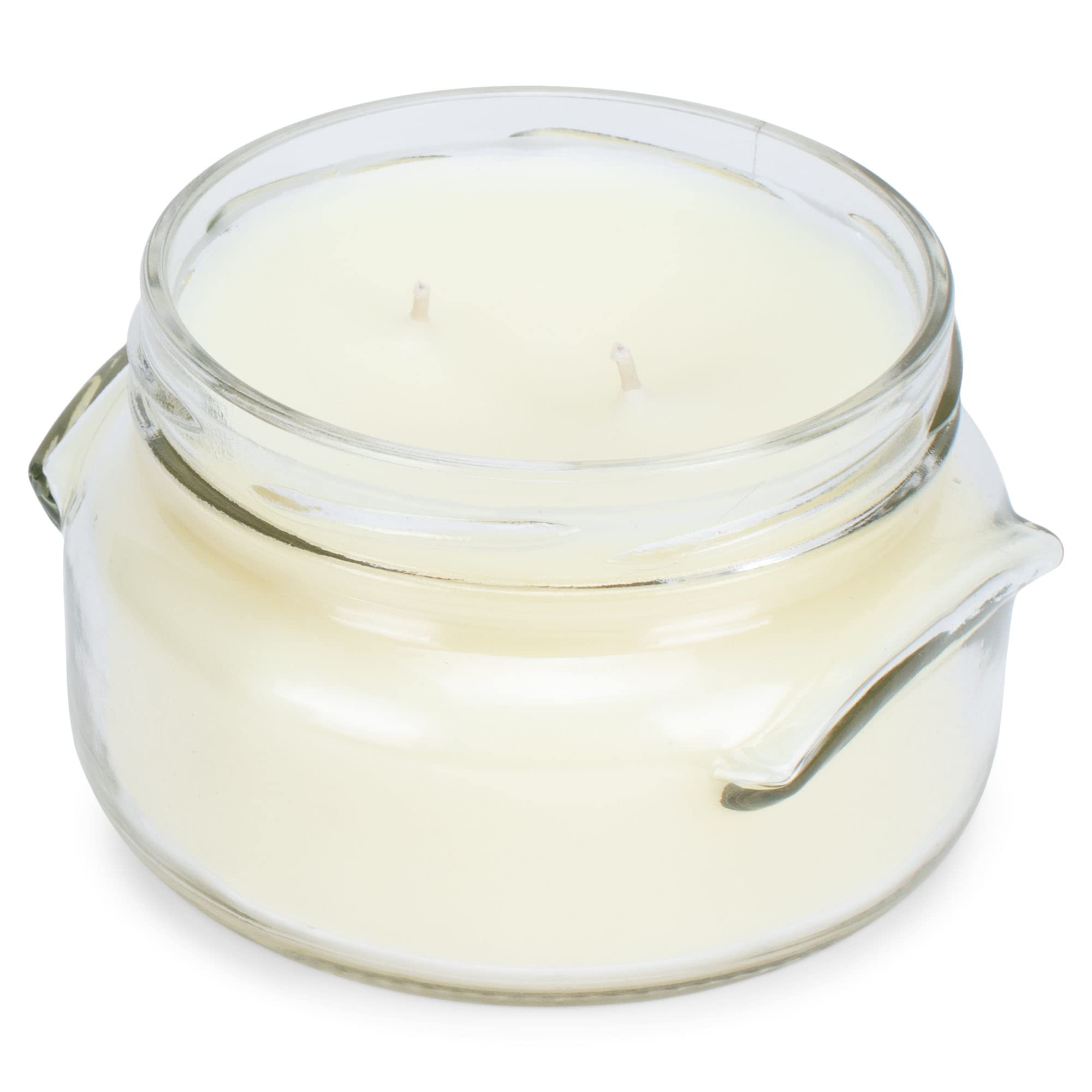 Tyler Candle Company French Market two-wick design for even scent diffusion.