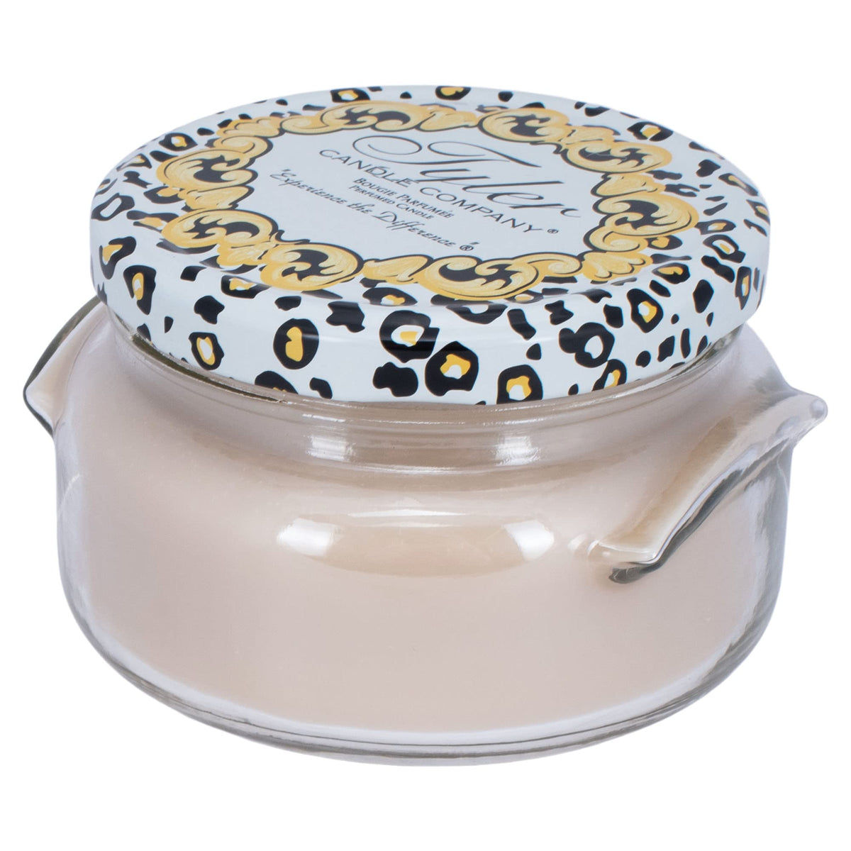 Tyler Candles Warm Sugar Cookie front-jar view creates cozy ambiance